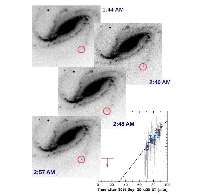 First ever photo of a supernova. Credit: Victor Buso